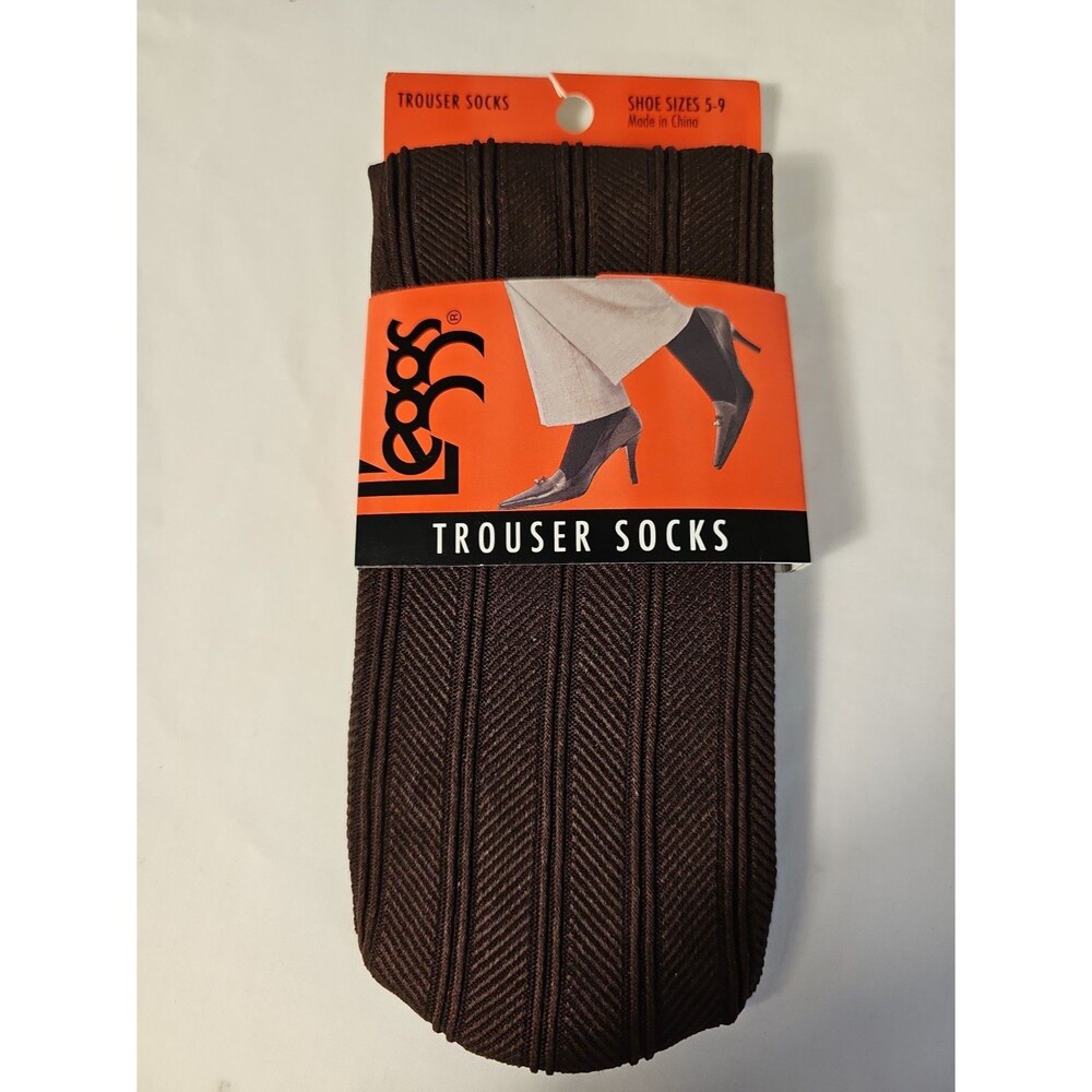 New Leggs Trouser Socks Women's Shoe Size 5-9 Color Brown
